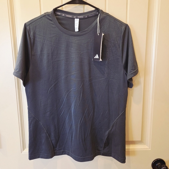 Adidas Women's WTR D4T TEE B Training T-Shirt - Legend Ivy Medium New IX9432 - Picture 2 of 11